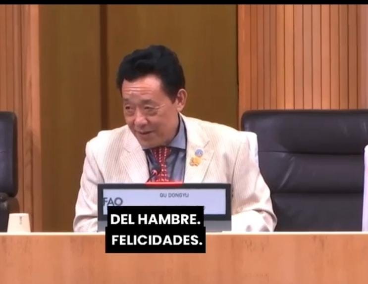 Qu Dongyu, director de la FAO, dice que República Dominicana da un ejemplo al mundo al salir del mapa del hambre