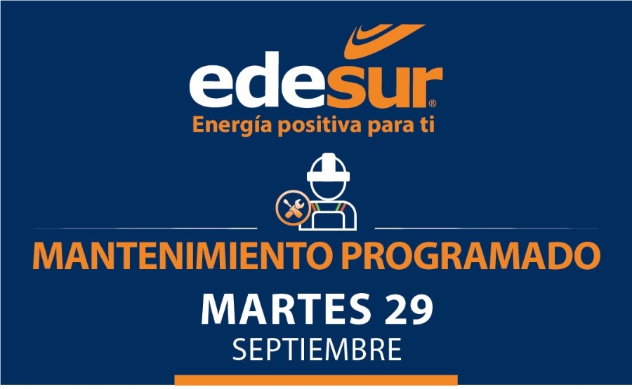 Estos son los "Mntenimientos Programados" Oficiales de Edesur para hoy martes en las provincias del Sur.
