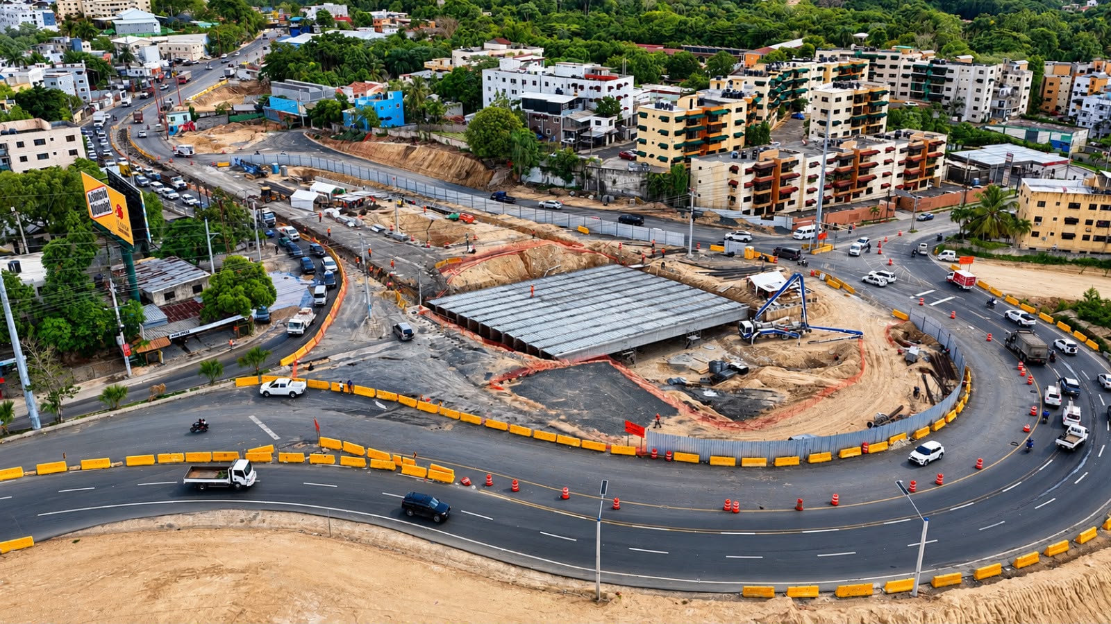 Grandes avances en la Av. República de Colombia: Viaducto a buen ritmo, vigas instaladas, y excavación de túnel en marcha
